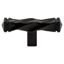 Berenson Rhapsody Artisan-Inspired 2-1/2 Inch Length Satin Black Cabinet Knob, Perfect for Craftsman Homes and Distressed Cabinets