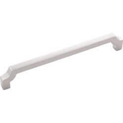 6-11/16 Inch Wide and 6-5/16 Inch Center to Center Monarch Pull, Polished Nickel