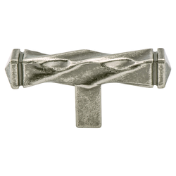 Final Sale, Special Order, Berenson Rhapsody Artisan-Inspired 2-1/2 Inch Length Weathered Nickel Cabinet Knob for Craftsman Homes and Distressed Cabinets