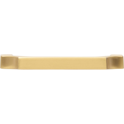 3-3/8 Inch Wide and 3 Inch Center to Center Monarch Pull, Brushed Golden Brass