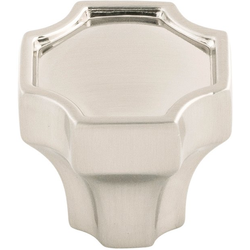 1-1/4 Inch x 1-1/4 Inch Monarch Knob, Satin Nickel