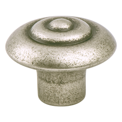 Final Sale, Special Order, Berenson Rhapsody Artisan-Inspired 1-1/4 Inch Diameter Weathered Nickel Cabinet Knob for Craftsman Homes and Distressed Cabinets