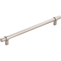 10-13/16 Inch Wide and 8-13/16 Inch Center to Center Sinclaire Pull, Polished Nickel
