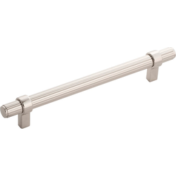8-1/4 Inch Wide and 6-5/16 Inch Center to Center Sinclaire Pull, Polished Nickel