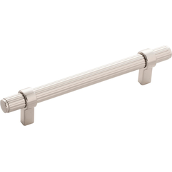 7 Inch Wide and 5-1/16 Inch Center to Center Sinclaire Pull, Polished Nickel