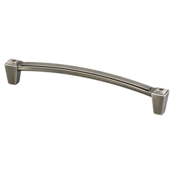 Berenson Connections 6-5/16 Inch Center to Center Vintage Nickel Cabinet Pull, Classic Comfort Series, Zinc Material, Transitional Style