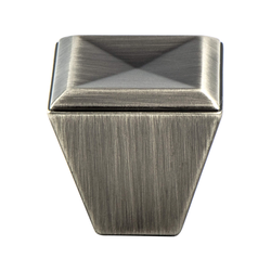 Berenson Connections 1-1/8 Inch Length Vintage Nickel Cabinet Knob, Zinc Material, Transitional Style, Classic Comfort Series
