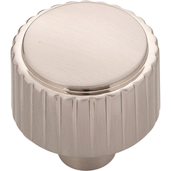 1-1/4 Inch Diameter Sinclaire Knob, Satin Nickel
