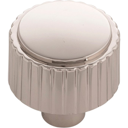 1-1/4 Inch Diameter Sinclaire Knob, Polished Nickel