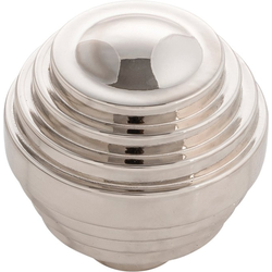 1-3/8 Inch Diameter Sinclaire Knob, Polished Nickel