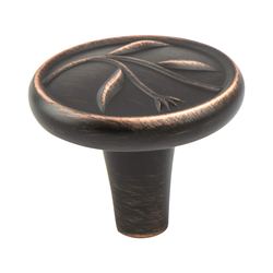 Berenson Art Nouveau 1-3/8 Inch Diameter Verona Bronze Cabinet Knob, Artisan Inspired, Zinc Material, Verona Bronze Finish