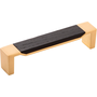 Brushed Golden Brass With Black Wood