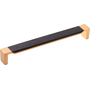 Brushed Golden Brass With Black Wood