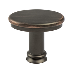 Berenson Deirdra 1-7/16 Inch Length Verona Bronze Cabinet Knob, Zinc Material, Transitional Style, Classic Comfort Series