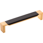 Brushed Golden Brass With Black Wood