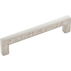 5-5/8 Inch Wide and 5-1/16 Inch Center to Center Cullet Pull, Satin Nickel