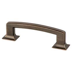 Berenson Hearthstone 3-3/4 Inch Center to Center Verona Bronze Cabinet Pull, Traditional Style, Zinc Material