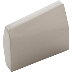 1-5/8 Inch x 1/2 Inch Veer Knob, Satin Nickel