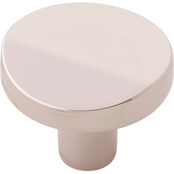 1-3/8 Inch Diameter Veer Knob, Polished Nickel