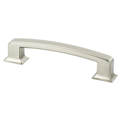Berenson Hearthstone 6 Inch Center to Center Traditional Brushed Nickel Cabinet Pull, Zinc Material