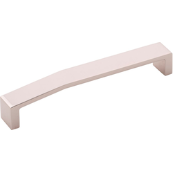 6-5/16 Inch Wide and 6-5/16 Inch Center to Center Veer Pull, Polished Nickel