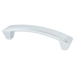 Berenson Laura 3-3/4 Inch Center to Center Polished Chrome Cabinet Pull, Contemporary Zinc Handle