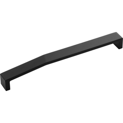 8-13/16 Inch Wide and 8-13/16 Inch Center to Center Veer Pull, Matte Black