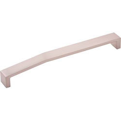 8-13/16 Inch Wide and 8-13/16 Inch Center to Center Veer Pull, Satin Nickel