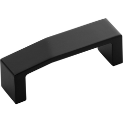 3-3/8 Inch Wide and 3 Inch Center to Center Veer Pull, Matte Black