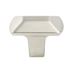 Berenson Laura 1-7/16 Inch Length Brushed Nickel Cabinet Knob, Contemporary Zinc Material with Uptown Appeal