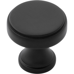 1-1/4 Inch Diameter Brownstone Knob, Matte Black