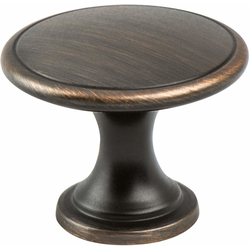 Berenson Alto 1-3/4 Inch Diameter Verona Bronze Cabinet Knob, Contemporary Style, Aluminum Material, Perfect for Kitchen/Bath/Closet