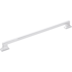 13-9/16 Inch Wide and 12 Inch Center to Center Brownstone Pull, Chrome