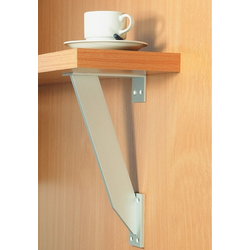 Special Order, 12-3/4 Inch Height Flat Aluminum Countertop Support, Matt Silver, Anodized E6/EV1
