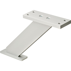 Special Order, 6-11/16 Inch Height Inclined Z shape Aluminum Countertop Support, Silver, Matt Anodized