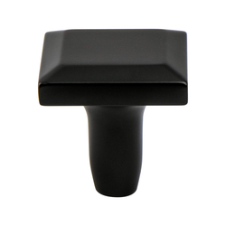 Berenson Metro 1-3/16 Inch Diameter Matte Black Cabinet Knob, Contemporary Style Zinc Material for Modern Designs