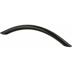Berenson Alto 5-1/16 Inch Center to Center Matte Black Cabinet Pull, Contemporary Advantage Three Collection
