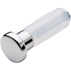 Final Sale, Decorative Flat Head End Cap for Kitchen Rail Systems, Polished Chrome