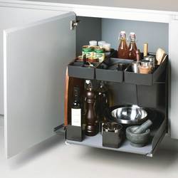 Base Unit Pull-Out Kitchen Tower 450, 22-1/8 Inch Minimum Cabinet Opening Width, Anthracite