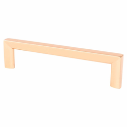 Berenson Metro 5-1/16 Inch Center to Center Cabinet Pull in Polished Copper, Contemporary Style Zinc Material for Modern Home Decor