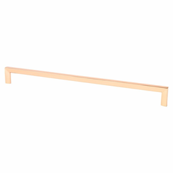 Berenson Metro 12-5/8 Inch Center to Center Contemporary Cabinet Pull in Polished Copper Finish, Zinc Material, Perfect for Modern Home Decor