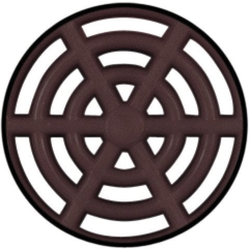 2-9/16 Inch Diameter Slotted Round Air Ventilation Cap, Brown