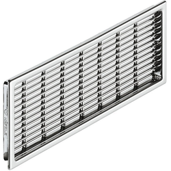 Rectangular Ventilation Grill, 6.55 Inches Squared Vent Area, Chrome-Plated
