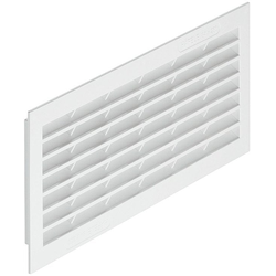 Rectangular Ventilation Grill, 31 Inches Squared Vent Area, White