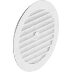4-13/16 Inch Diameter Round Ventilation Grill, White