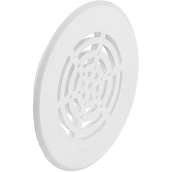 2 Inch Diameter Round Ventilation Grill, White, RAL 9010
