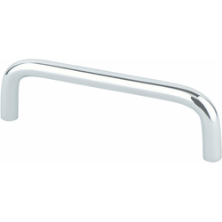 25% OFF Berenson Zurich Polished Chrome Pull, 4-1/16 Inches Length, Steel Material, Contemporary Style, Part of Advantage Wire Pulls Collection