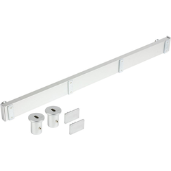 19 Inch Height Veritcal Mount for Symphony Wall Mount System, Matt Aluminum