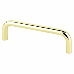 25% OFF Berenson Zurich Polished Brass Pull, 4-1/16 Inches Length, Contemporary Steel Pull for Cabinets and Drawers