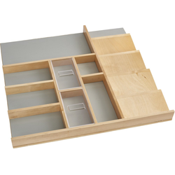 21-3/4 Inch Width Tim-to-Fit Cosmetic Drawer Organizer, Natural